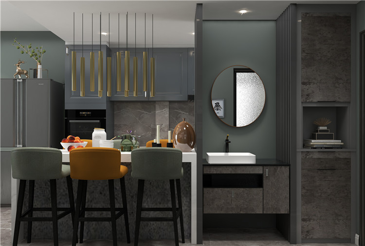 徐汇区石龙春晓68㎡工业风装修效果