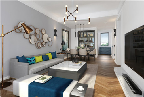 聚通装潢设计案例-浙江永康丽州一品550㎡别墅现代风格装修效果