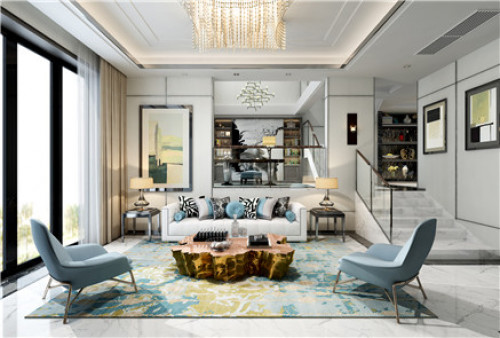 聚通装潢设计案例-浙江金华永康别墅1200㎡现代风格装修效果