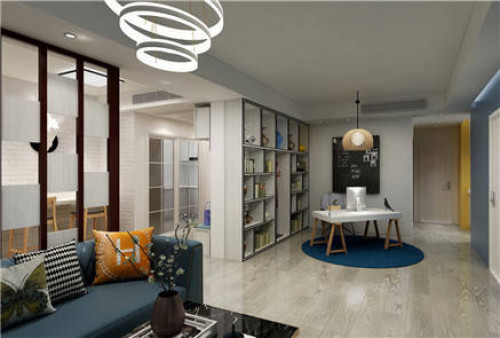 聚通装潢设计案例-松江区铃兰苑140㎡现代简约装修效果