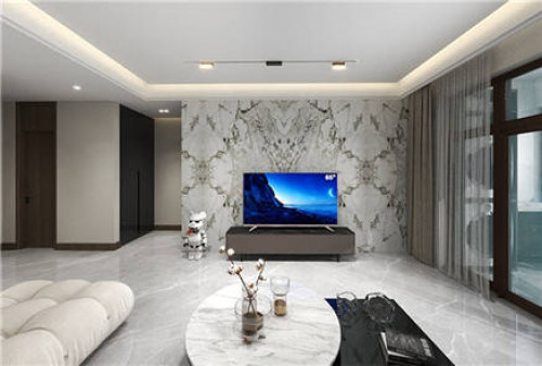 聚通装潢设计案例-长宁区古北国际花园95㎡现代轻奢装修效果