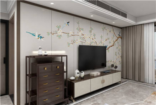 聚通装潢设计案例-长宁区南阳新都130㎡新中式装修效果