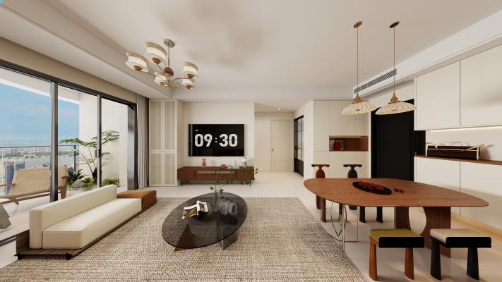 聚通装潢设计案例-仁恒滨江园