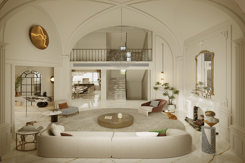 聚通装潢设计案例-古北香缇